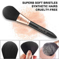 Professional 12-Piece Makeup Brush Set with Pearl Finish Handles, Ergonomic Design, and Travel Case